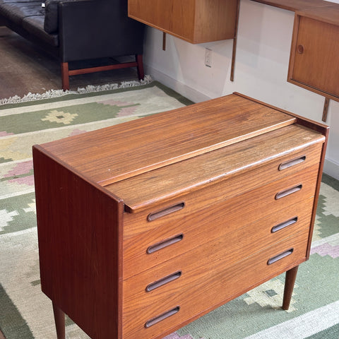 Teak Lowboy/Vanity w/ Storage