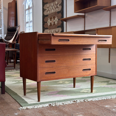 Teak Lowboy/Vanity w/ Storage