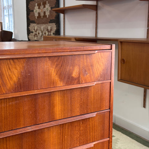 Teak Tallboy Dresser