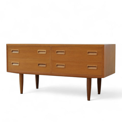 Low Oak 4-Drawer Storage by Poul Hundevad