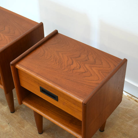 Vintage Teak Side Table Set