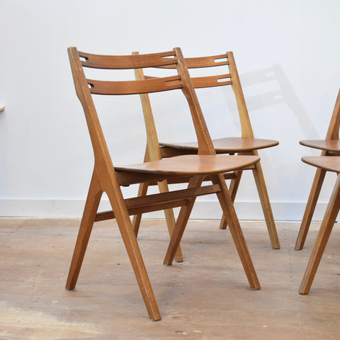 Model 10 Dining Chair Set by Helge Sibast