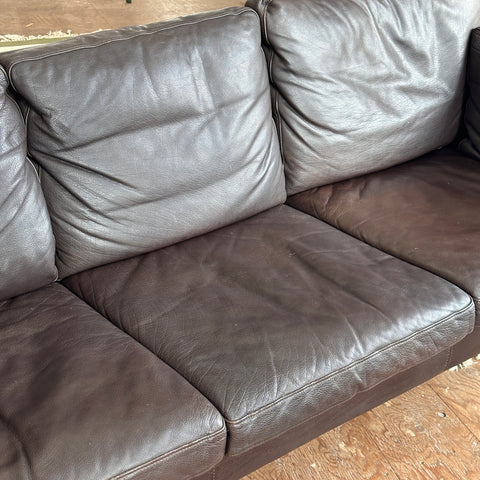 Leather 3-Seater Sofa by Georg Thams