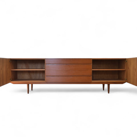 Vintage Danish Teak Sideboard by E. Jacobsen Skive