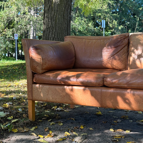 Vintage Leather 3-Seater Sofa by Stouby