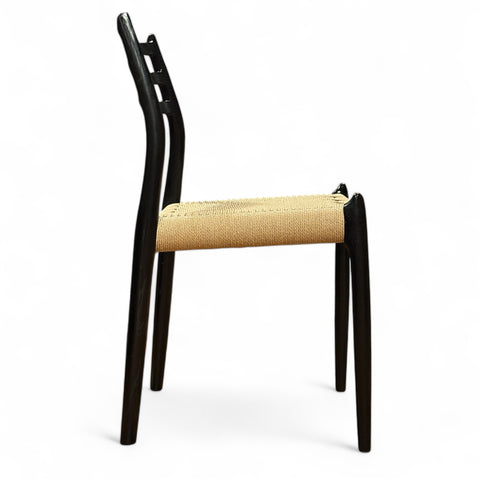 JL Møller Model 78 Dining Chair Set in Lacquered Oak