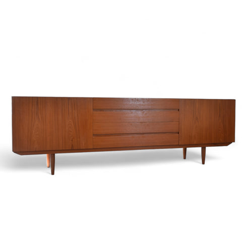 Vintage Danish Teak Sideboard by E. Jacobsen Skive