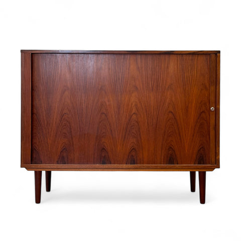 Rosewood Tambour Door File Cabinet