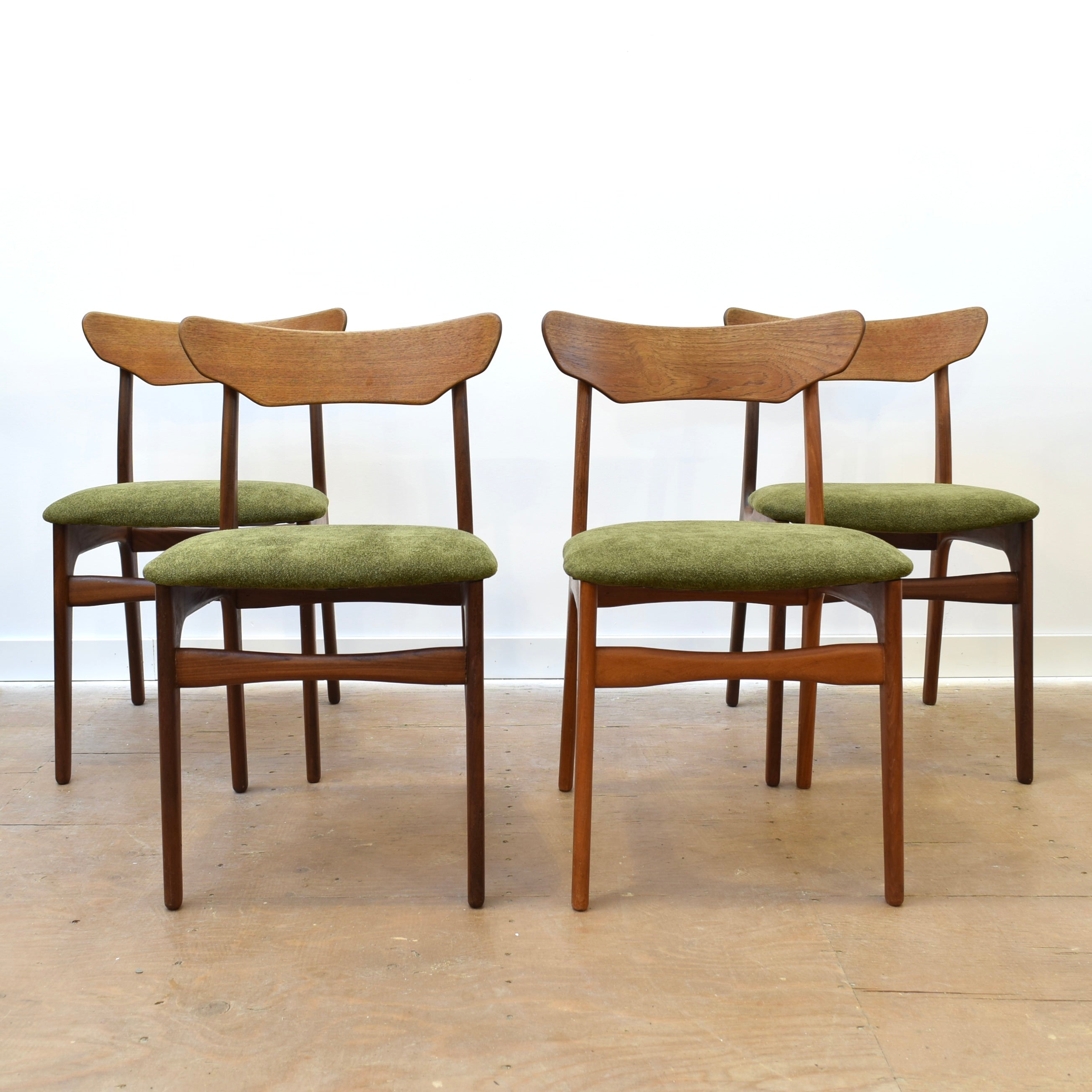 Set of 4 Danish Teak Dining Chairs by Schiønning and Elgaard