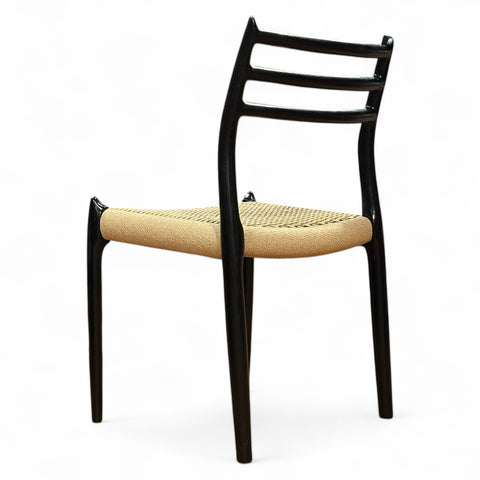 JL Møller Model 78 Dining Chair Set in Lacquered Oak