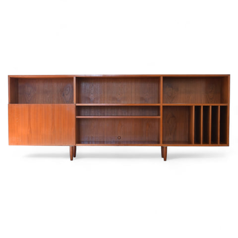 Vintage Danish Teak Bookcase by E. Jacobsen Skive