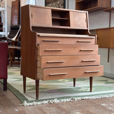 Oak Bureau/Vanity w/ Storage