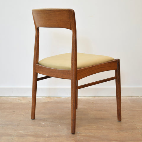 Set of 4 Rosewood & Leather Dining Chairs by Kai Kristiansen