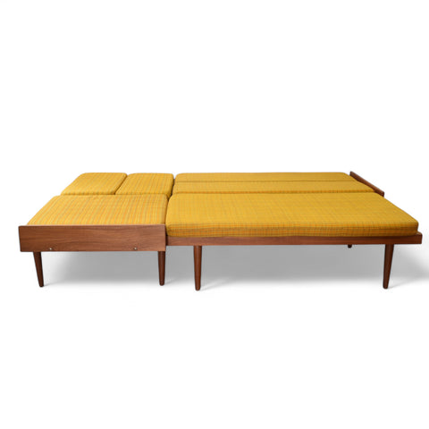 Teak Sectional Sofa w/ Pullout Bed