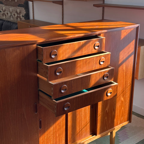 Teak Highboard