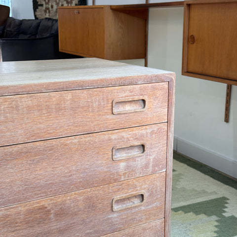 Oak Lowboy Dresser by Poul Hundevad