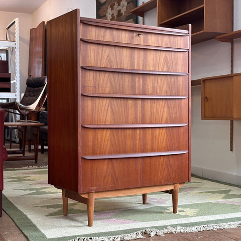 Teak Highboy Dresser