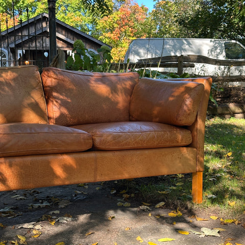 Vintage Leather 3-Seater Sofa by Stouby