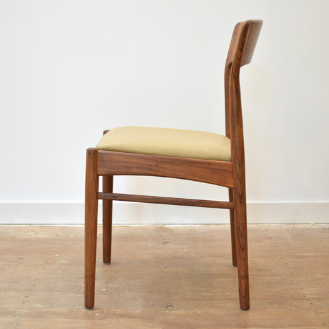 Set of 4 Rosewood & Leather Dining Chairs by Kai Kristiansen