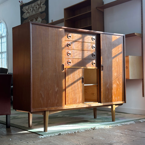 Teak Highboard