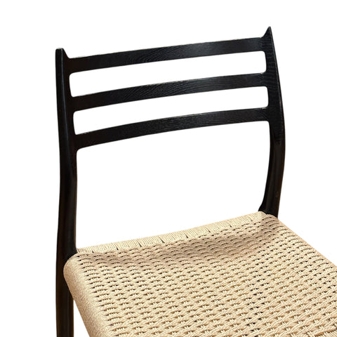 JL Møller Model 78 Dining Chair Set in Lacquered Oak