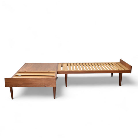 Teak Sectional Sofa w/ Pullout Bed