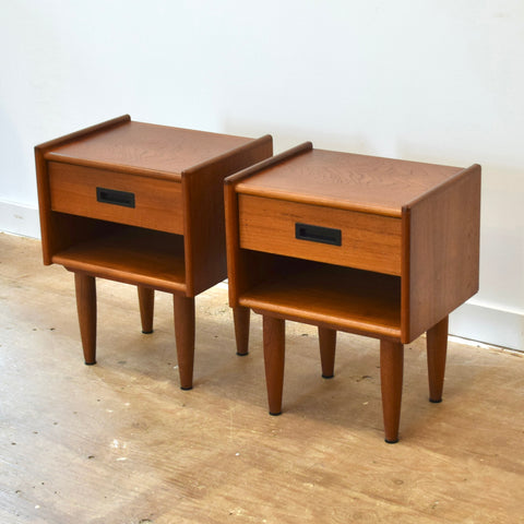 Vintage Teak Side Table Set