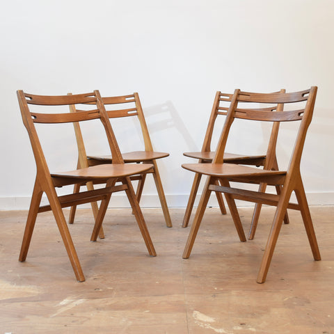 Model 10 Dining Chair Set by Helge Sibast