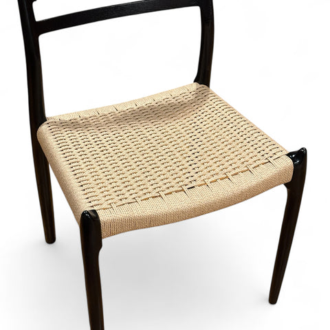 JL Møller Model 78 Dining Chair Set in Lacquered Oak