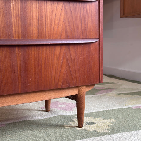 Teak Highboy Dresser