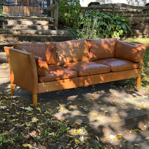 Vintage Leather 3-Seater Sofa by Stouby