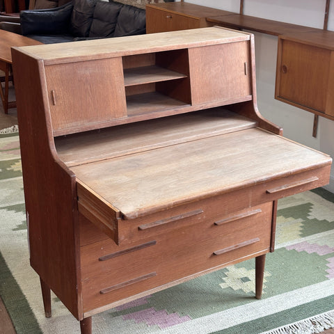 Oak Bureau/Vanity w/ Storage