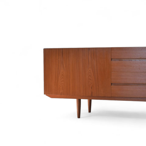 Vintage Danish Teak Sideboard by E. Jacobsen Skive