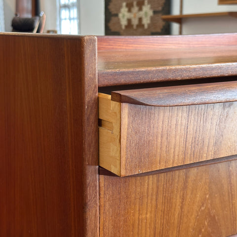 Teak Highboy Dresser