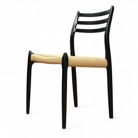 JL Møller Model 78 Dining Chair Set in Lacquered Oak