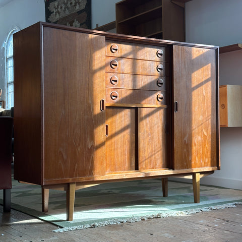 Teak Highboard