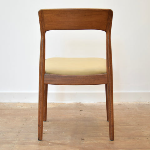 Set of 4 Rosewood & Leather Dining Chairs by Kai Kristiansen