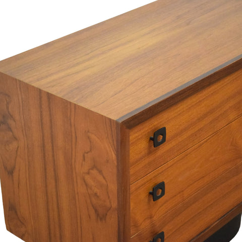 Vintage Teak Lowboy Dresser by RS Associates