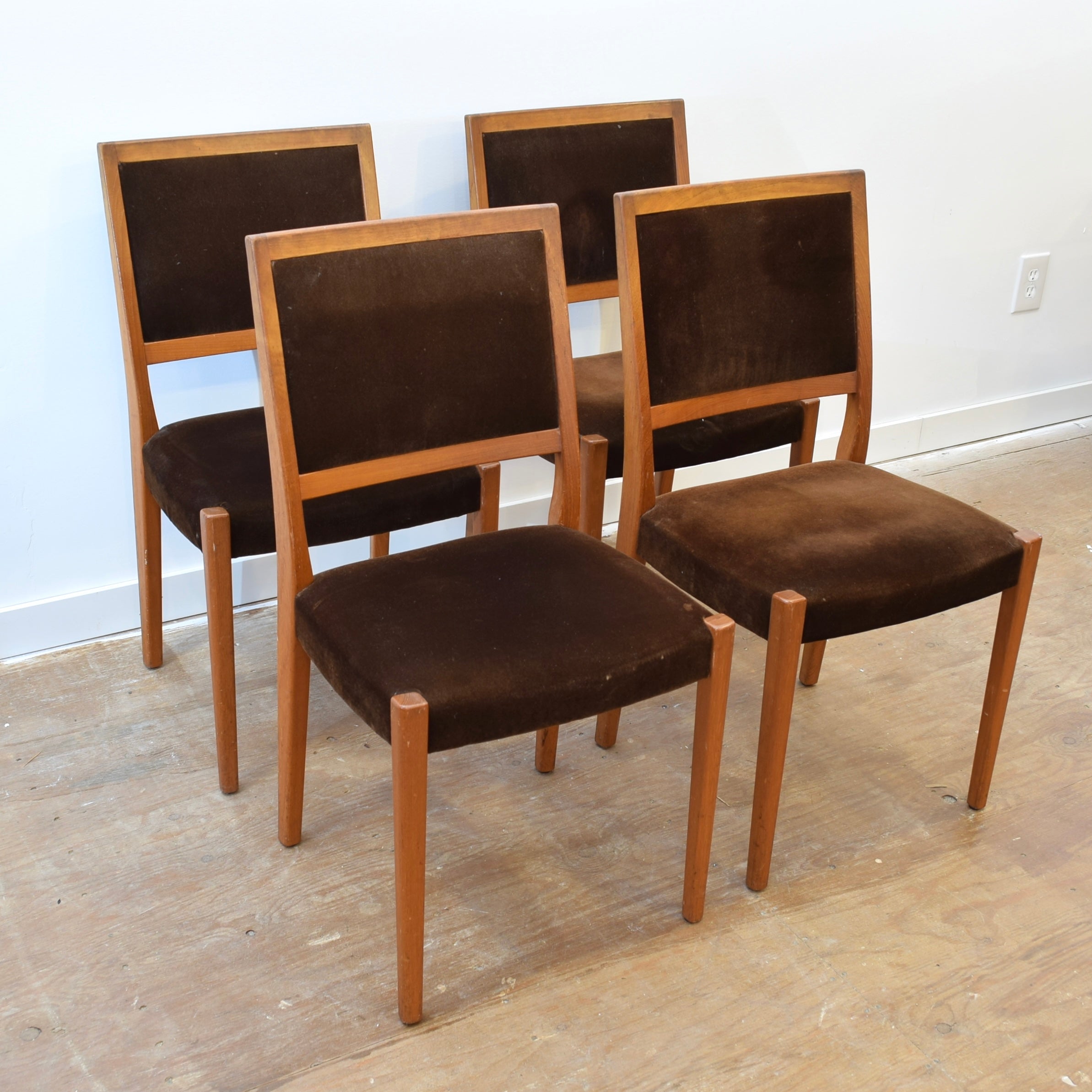 Vintage Teak Dining Chair Set by Svegard Markaryd