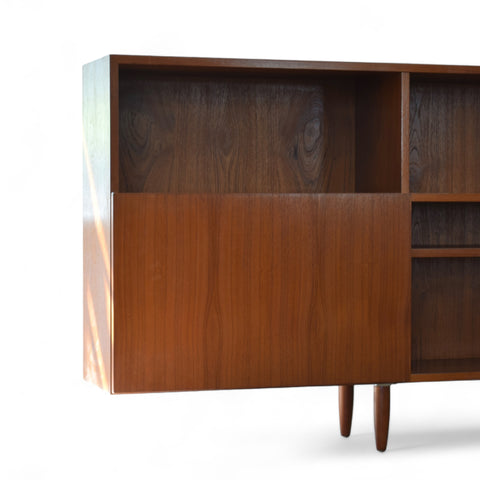 Vintage Danish Teak Bookcase by E. Jacobsen Skive