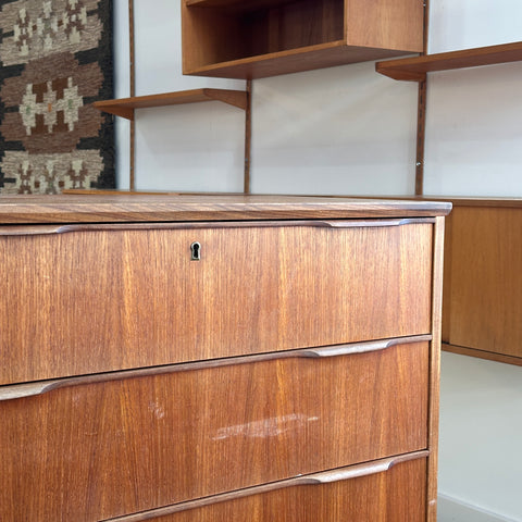 Teak Lowboy Dresser