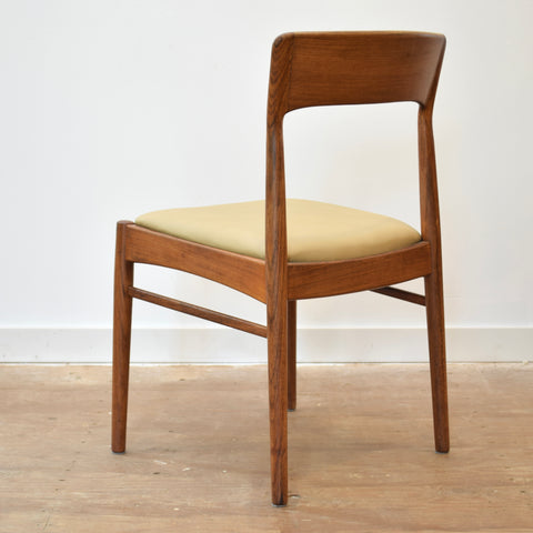 Set of 4 Rosewood & Leather Dining Chairs by Kai Kristiansen