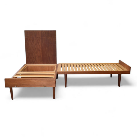 Teak Sectional Sofa w/ Pullout Bed