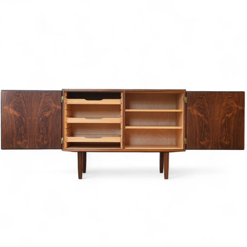 Refinished Rosewood Sideboard by Poul Hundevad