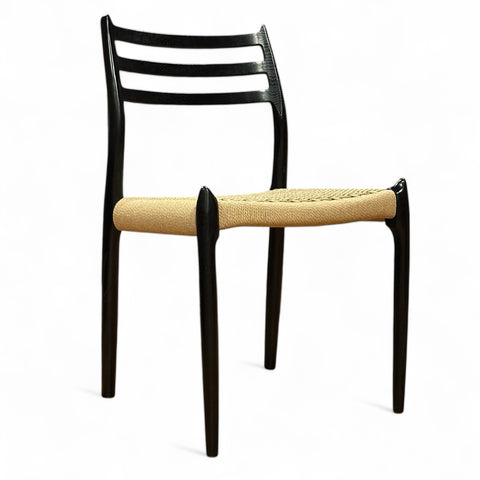 JL Møller Model 78 Dining Chair Set in Lacquered Oak