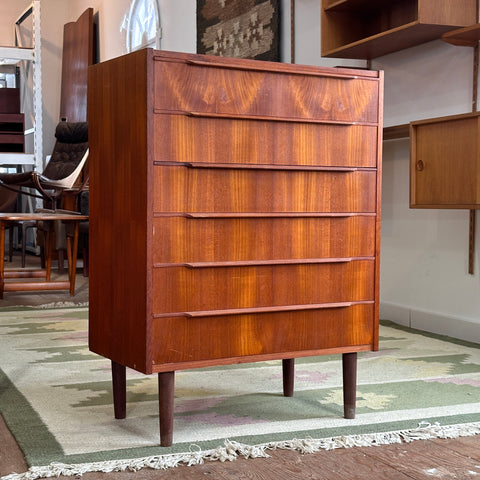 Teak Tallboy Dresser