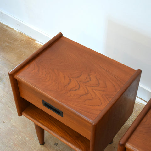 Vintage Teak Side Table Set