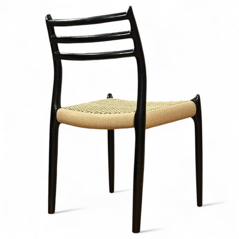 JL Møller Model 78 Dining Chair Set in Lacquered Oak