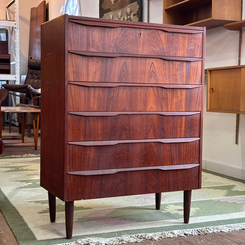 Teak Tallboy Dresser