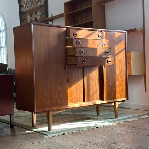 Teak Highboard